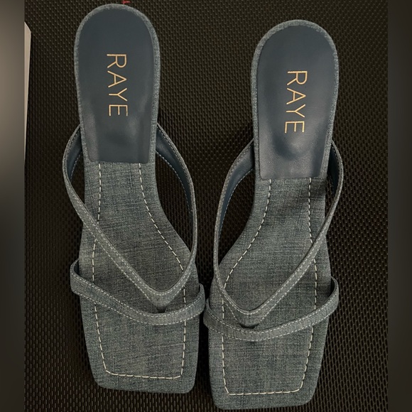 Raye Denim Mule Sandals - Picture 4 of 8